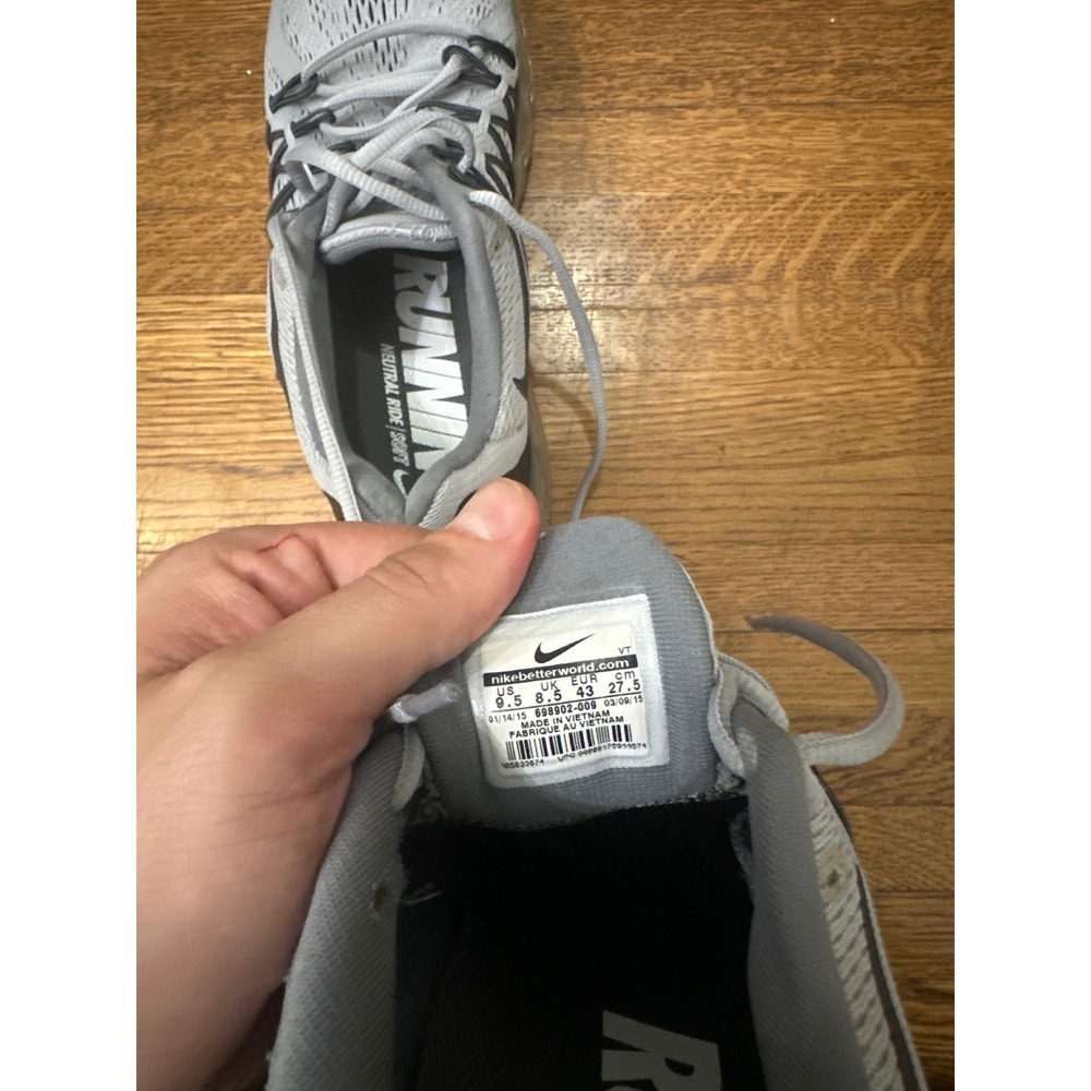 Nike Air Max 2015 Men's Running Shoes Wolf Grey Black Size 9.5 - Picture 6 of 8